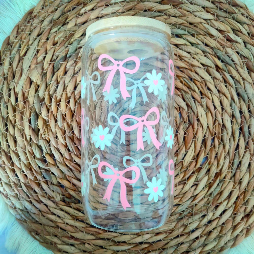 Bow Clear 16 oz Glass Cup